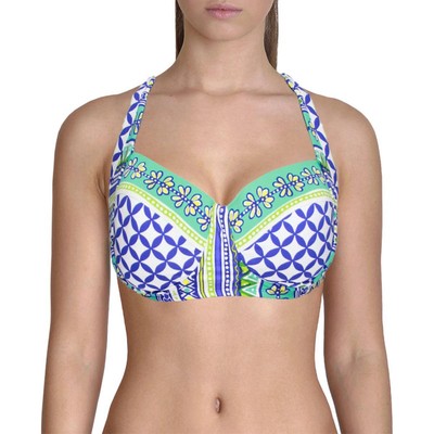 

Женский синий купальник бикини на косточках Bleu Rod Beattie  BHFO 3020, Blue/seagreen multi