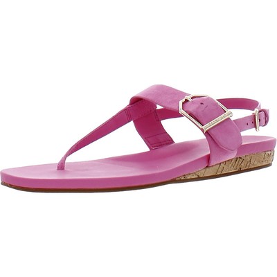 Женские босоножки Cole Haan из пробковой кожи Francine розового цвета на плоской подошве 5,5 среднего размера (B,M) BHFO 6635