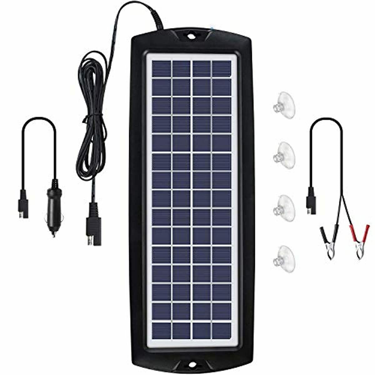 Solar Vehicle Battery Charger for Trolling Motor Boat Lawn Riding Mower Car Van