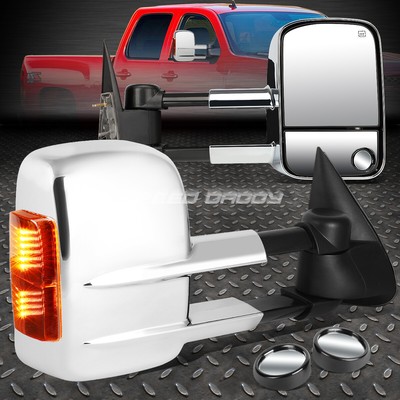 POWER AMBER SIGNAL TOWING SIDE TOW+CIRCLE BLIND SPOT MIRROR FOR 99-02 GM GMT800