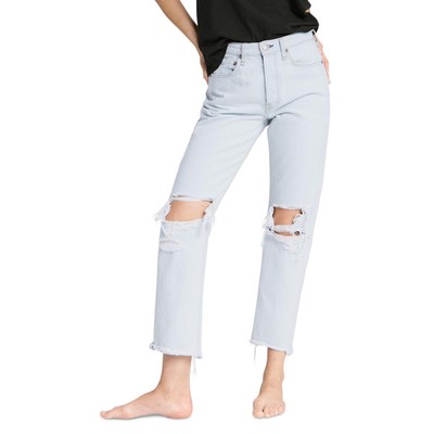 Женские джинсы Rag & Bone Maya Blue Denim с легкой стиркой и высокой посадкой по щиколотку 23 BHFO 5308