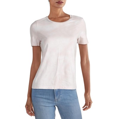 

Женская розовая футболка Vero Moda с коротким рукавом и круглым вырезом, топ  BHFO 9842, Rose/snow white