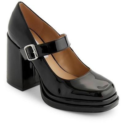 Женские черные туфли-лодочки Steve Madden Oaklee Mary Jane на среднем каблуке 10 см (B,M) BHFO 8897
