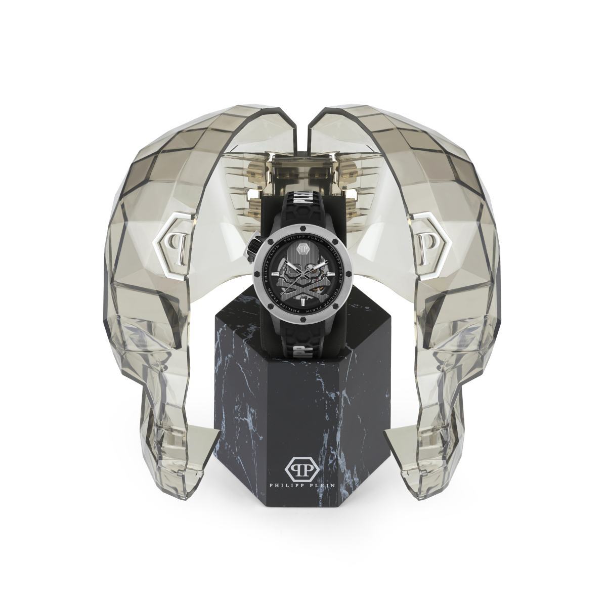 Pre-owned Philipp Plein Men's Watch Automatic Plein Rich Pwuaa0523 Silicone