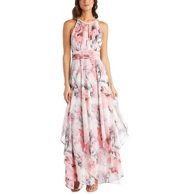 R&M Richards Womens Metallic Maxi Semi Formal Maxi Dress BHFO 0021