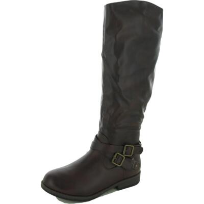 

Женские коричневые сапоги до колена Journee Collection Обувь 7,5 Средний (B,M) BHFO 8442, Коричневый