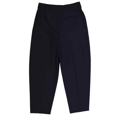 Pre-owned Chloé Chloe Blue Cropped Carrot Trousers