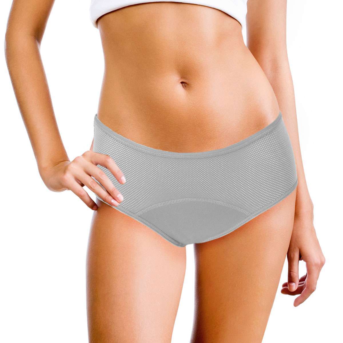 4 Pack Womens Girls Period Panties Leak-Proof Stretch Briefs Menstrual Underwear