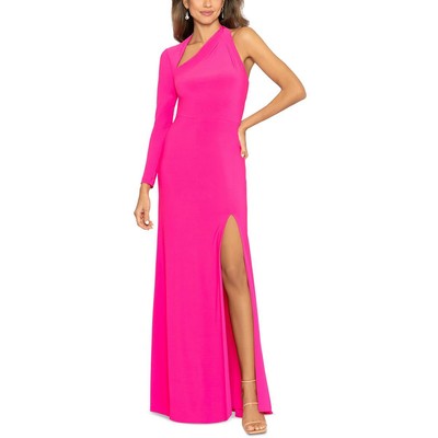 Женское розовое трикотажное вечернее платье с вырезом Betsy & Adam 0 BHFO 1020