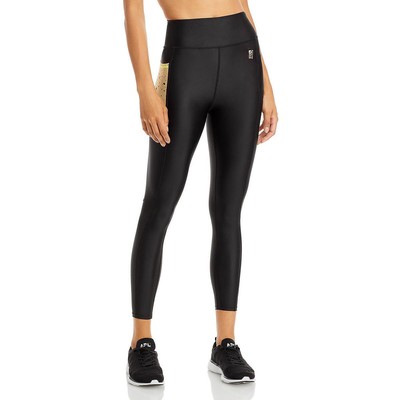 PE Nation Womens Direction Black Workout Athletic Leggings Athletic S BHFO 6985