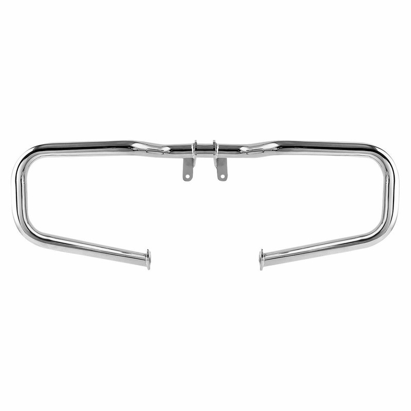 Black/Chrome Chopped Engine Guard Highway Crash Bar For Harley Touring