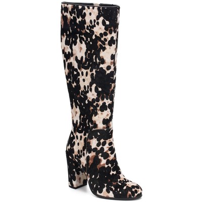 

Женские сапоги до колена Kenneth Cole New York с ворсом теленка, обувь BHFO 9470, Black/white, Justin