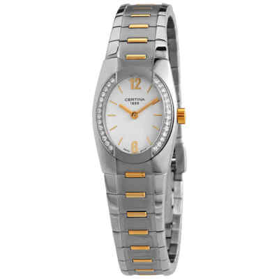 Pre-owned Certina Ds Spel Mini Quartz White Dial Ladies Watch C322.7154.50.26