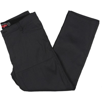 Wrangler Mens Black Utility Mid-Rise Straight Leg Pants 38/30 BHFO 3203
