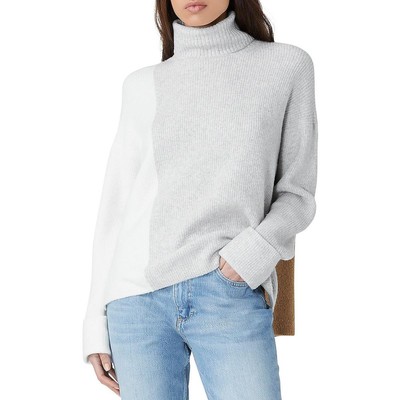 

Женский мягкий эластичный свитер с высоким воротником French Connection BHFO 8373, Dove grey/ww/camel