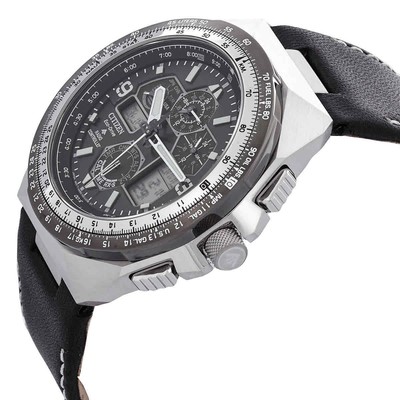 Pre-owned Citizen Promaster Skyhawk A-t Chronograph Black Dial Men's Watch Jy8149-05e