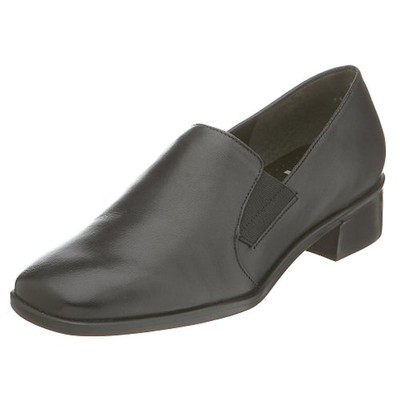 

Женские мокасины Trotters Ash Black Leather Heels 8.5 Narrow (S) BHFO 3675, Черный