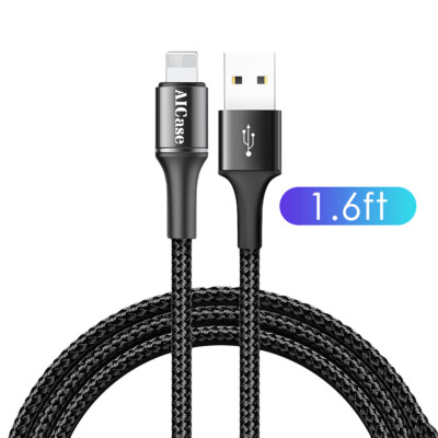 iPhone to USB Charger Cable LED Charging Cord for iPhone 14 13 Pro Max 12 11 X 8