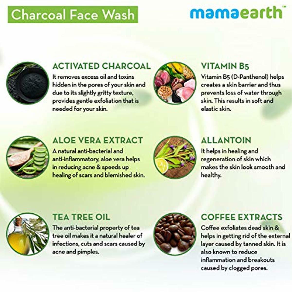 mamaearth charcoal face wash