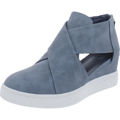 

Journee Collection Женские Комфортные Ботинки На Танкетке Из Искусственной Кожи На Танкетке BHFO 4787, Light blue, 002108