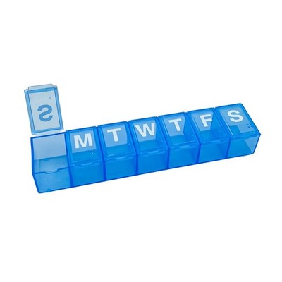 Amazon Basic Care Weekly 7-Day Pill Organizer Vitamin Planner ...