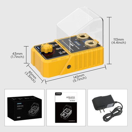 Spark Plug Tester Dual Hole Auto Engine Ignition Coil Analyzer Tester 0-6000rpm