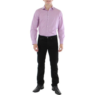 Мужская фиолетовая классическая рубашка Bar III Slim Fit 16-16,5 34/35 л BHFO 0719