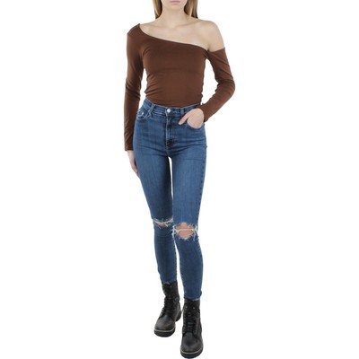 

Женское трикотажное боди с открытыми плечами RE ONA BHFO 5224