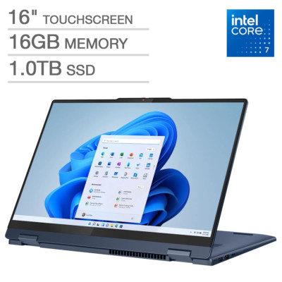 Lenovo IdeaPad 5i 2-in-1 Core 7-150U 16GB 1TB SSD 16'' FHD+ Touch W11 Home