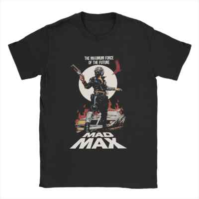 Mad Max Rockatansky George Miller T Shirts Men's Pure Cotton Vintage T-Shirt Cre