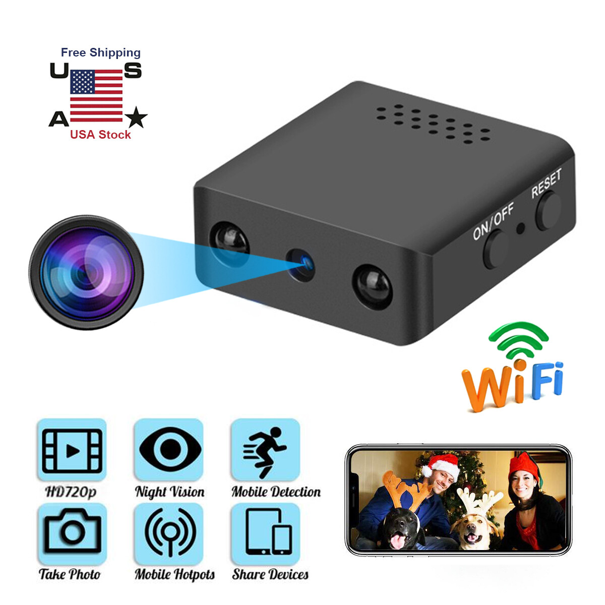 Wifi Mini Camera Two-way Audio