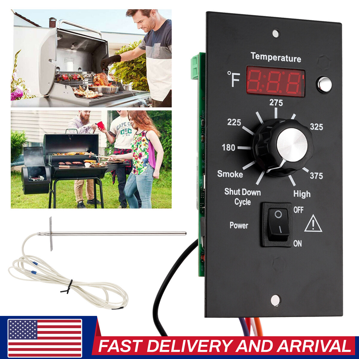 Digital Thermostat Kit BBQ Grill Replacement Part For Traege