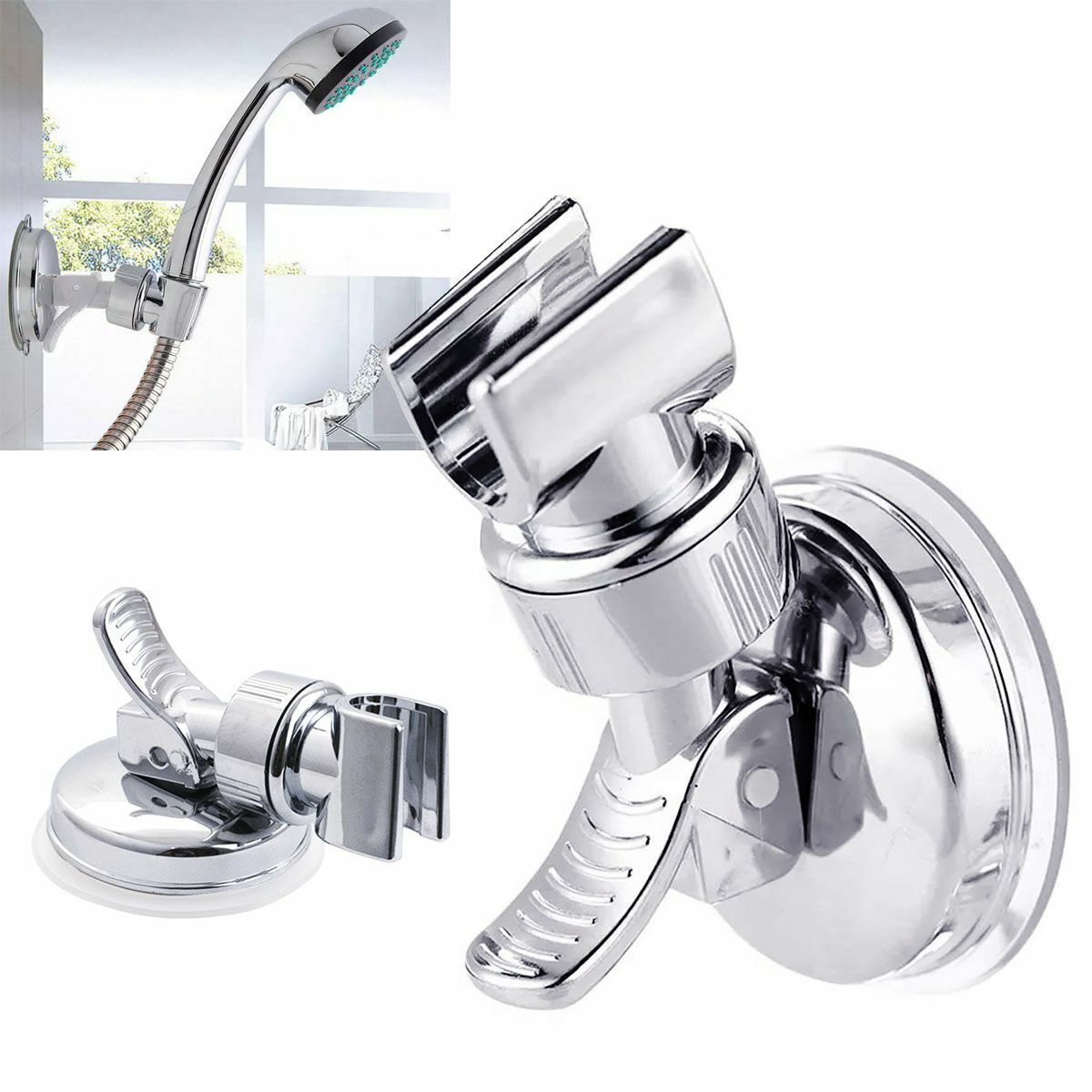 Holder Rack Bathroom Suction Cup Wall-mounted Punch-free