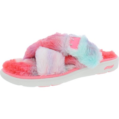 

Женские тапочки Skechers Arch Fit Lounge-Excite из искусственного меха без шлепанца BHFO 1314, Pink/multi, Arch Fit Lounge-Excite