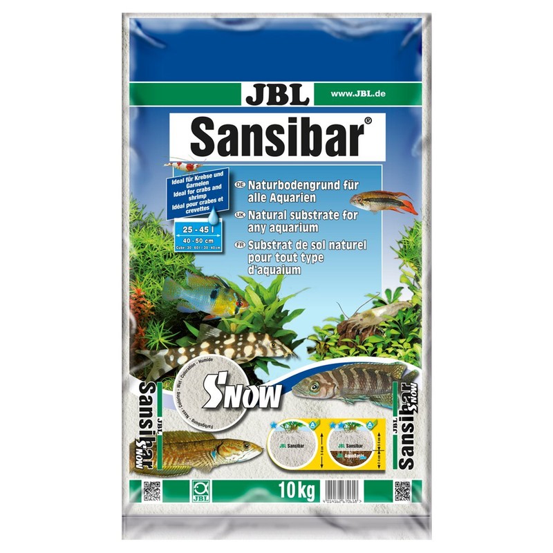 Jbl Sansibar Snow - 10 Kg - Bodengrund Boden Aquariumboden Panzerwels