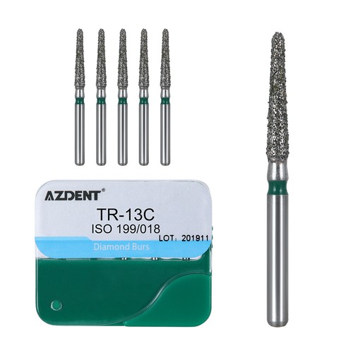 100piezas 20tipos Fresas de diamante medianas dentales FG 1.6 mm Bur BR/TR/TF/EX