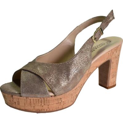 

Cordani Женские сандалии Tompkins Taupe с открытым носком на каблуке Обувь 41 BHFO 9097, Tompkins