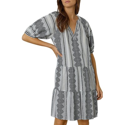 

Женское летнее мини-платье цвета слоновой кости Sophie Ivory  BHFO 9457 VELVET BY GRAHAM - SPENCER, Черный