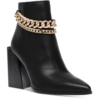 

Женские черные ботильоны Steve Madden Tryout 7.5 Medium (B,M) BHFO 7198, Black leather, Tryout
