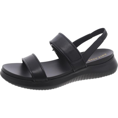 Cole Haan Womens Black Wedge Slingback Sandals Shoes 6.5 Wide (C,D,W) BHFO 3200