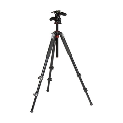 Трехсекционный алюминиевый штатив Manfrotto 055 с 3-позиционной головкой #MK055XPRO3-3W