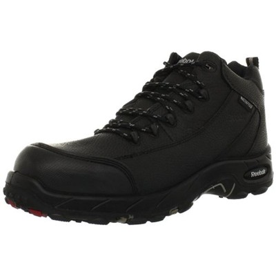 

Черные рабочие ботинки Reebok Tiahawk 10.5 Extra Wide (E+, WW) BHFO 1914, Black leather