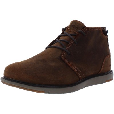 Мужские ботинки Toms Navi коричневого цвета с потертостями Chukka Boots 11 Medium (D) BHFO 1331