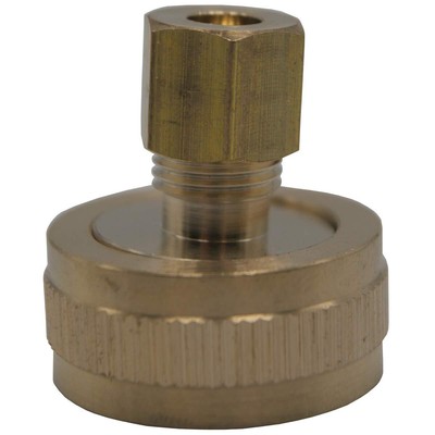 Ice Maker Water Valve Inlet Adapter - 1/4'' Comp X 3/4'' Fip