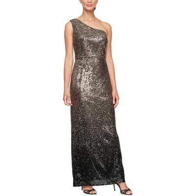 Alex Evenings Womens Back Slit Cold Shoulder Evening Dress Gown BHFO 0301
