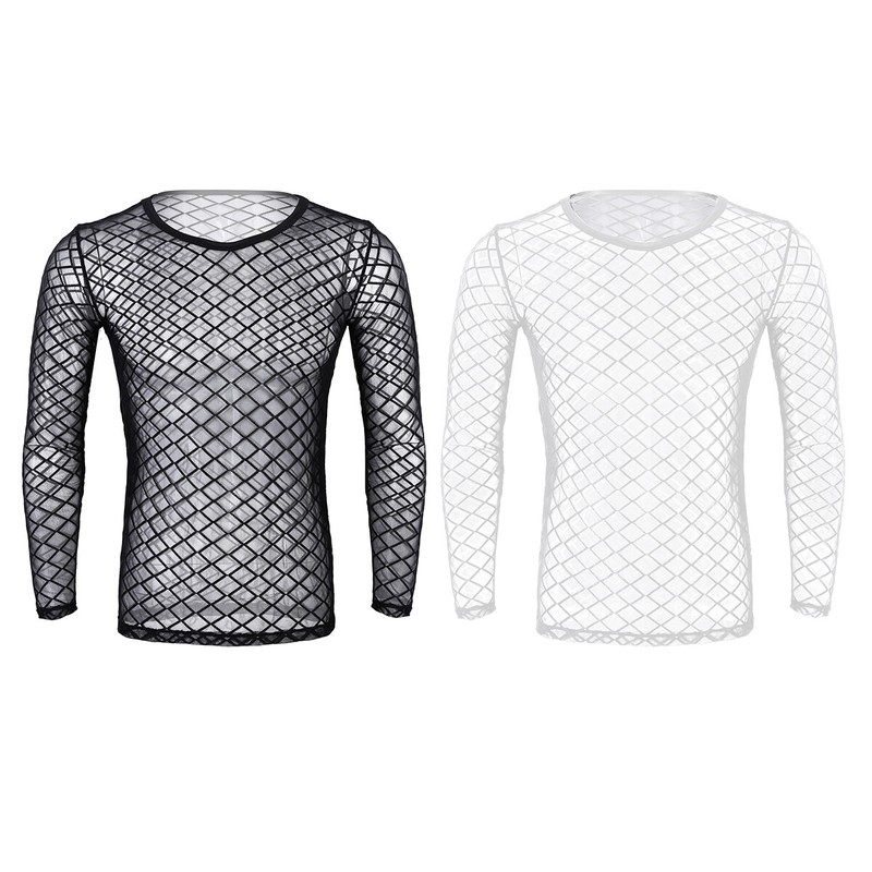 fishnet long sleeve top