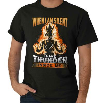 I Have Thunder Inside Me Alien Ninja Nerd Womens or Mens Crewneck T Shirt Tee