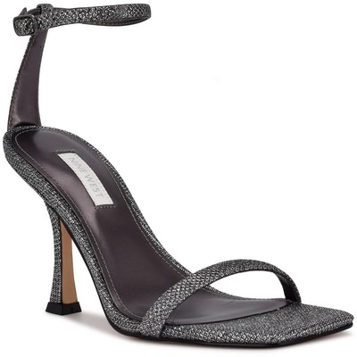 Nine West Womens Yess 3 Черные лакированные туфли-лодочки с квадратным носком 8,5 См (B, M) BHFO 1912