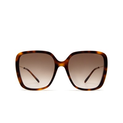 Pre-owned Chloé Chloe Ch0173s-002 Havana-gold Sunglasses