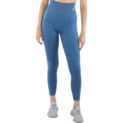 

Женские спортивные леггинсы Puma синие для фитнеса, бега, йоги,  BHFO 1570, Синий